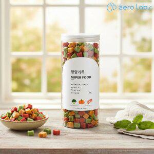 제로랩스 웰니스 영양가득 져키 브로콜리+단호박+연어 1000g 강아지간식 피부 모질 관