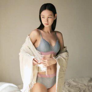 [컴포트랩] 쉬는날 플리츠 레이스 브라렛