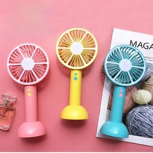 휴대용 미니 선풍기 LED 거치대 저소음 사무실 독서실