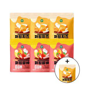 리얼스낵 퍼핑딸바 3봉+퍼핑치즈 3봉(1봉 더!)