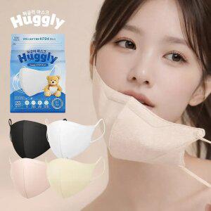 [50매] 허글리 슬림핏 KF94 새부리형 컬러 마스크