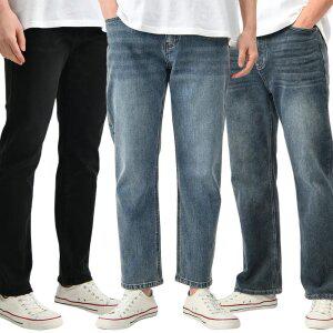 [28-42] 신상 남자 청바지/테이퍼드/일자/와이드/빅사이즈/9부/10부/스판/바지/블랙진
