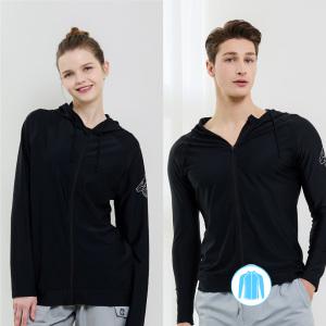 베이직엘르 남녀공용 루즈핏 집업 래쉬가드 블랙 BEM-X918K