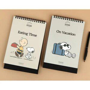 J2K 책상 달력 2026 스누피 빈티지 캘린더 캐릭터