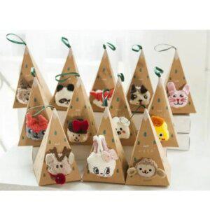 J2K 수면양말 트리장식 케이스 애니멀 컵케이크 양말 크리스마스