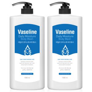 바세린 약산성 바디워시 대용량 1000ml 2개 pH5.5 바디클렌저