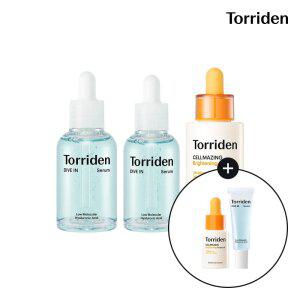 [SET] 토리든 다이브인 저분자 히알루론산 세럼 50ml+40ml+셀메이징 비타앰플 30ml (+