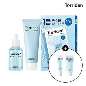[SET] 토리든 다이브인 세럼 50ml+크림 80ml+마스크 10매 (+다이브인 세럼 20ml+수딩크