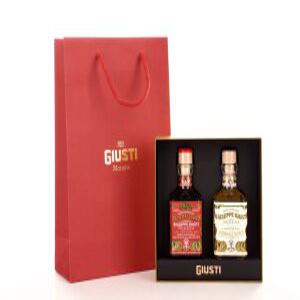 [주세페주스티] 3메달 큐빅 발사믹식초+화이트 큐빅 발사믹식초 선물세트 (쇼핑백 포함