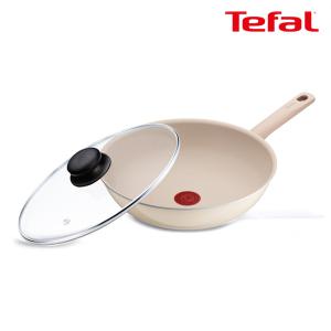 테팔 글로시샤인 웍 28cm+유리뚜껑 28cm