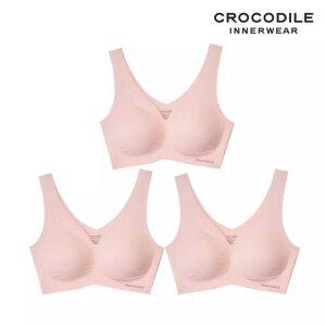 [크로커다일] 소프트핏 쉘론 V넥 패드일체형 브라3종 로즈베이지 CDWBR5M07_3