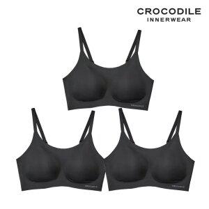 [크로커다일] 소프트핏 쉘론 스트랩 패드일체형 브라3종 블랙 CDWBR5M12_3