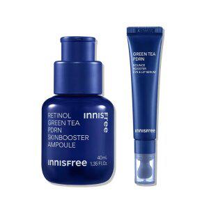 이니스프리 레티놀 그린티 PDRN 스킨부스터 앰플 40mL + 그린티 피디알엔 바운스 부스