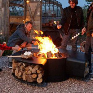 화덕 정원 바베큐 테이블 야외 가정용 메탈 화로 캠프파이어 스토브 불멍