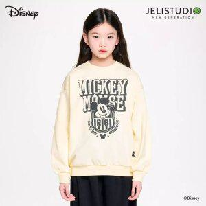 [디즈니]미키 마우스 엠블럼포인트맨투맨티셔츠