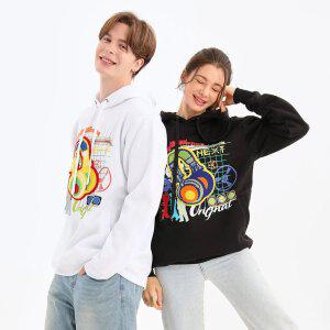 F1185 무니크영 헤드폰 포인트 후드 티셔츠