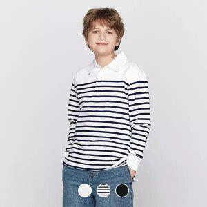 [지오다노주니어] 03016501 코튼 피케 긴팔티