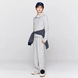 [지오다노주니어] 03416511 여아 립 와이드 트레이닝 팬츠