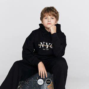 [지오다노주니어] 03026502 프렌치테리 그래픽 후드티