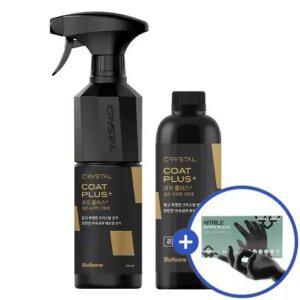 [내일도착]불스원 크리스탈 코트 플러스 500ml+400ml(리필) 세트(+세차 전용 니트릴 장