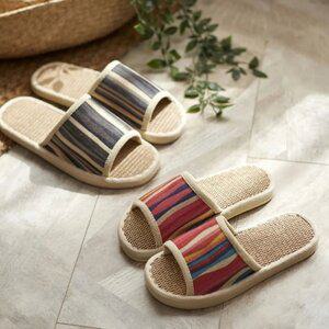 사무실 실내용 라탄 슬리퍼 여름 층간소음방지 거실실내화