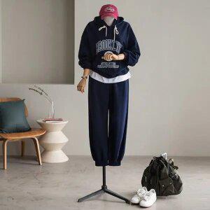 (안나앤플러스) 부르클린 후드 조거 세트[세트EC492] 빅사이즈