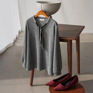 (안나앤플러스) 누벤 리본 니트티[티셔츠ECD8] 빅사이즈