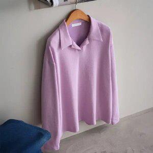 (안나앤플러스) 테일리 카라 티셔츠[티셔츠EC742] 빅사이즈