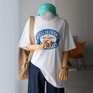 (안나앤플러스) A. 프렌치 코튼 반팔티[티셔츠C0227P152] 빅사이즈