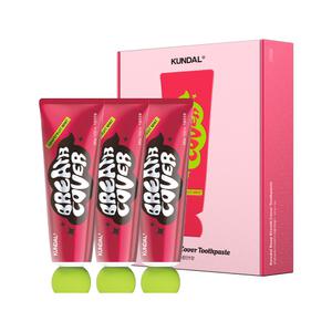 쿤달 구취&충치케어 딥 브레스커버 치약 100g, 3구, 자몽민트,1개