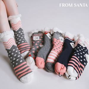 [프롬산타] 엄청 두꺼운 겨울 수면양말 2켤레 털빵빵삭스 산후조리원/임산부/수족냉증