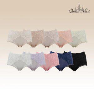 퀸즈맥시 세미보정 레이스 팬티 10종