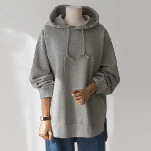 (안나앤플러스) 델리 쭈리 슬릿 후드티[티셔츠BSW58] 빅사이즈