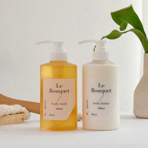 [바디 SET] 먼스앤데이즈 르 부케(플로럴향) 퍼퓸케어 바디 세트(샴푸 500ml + 컨디셔