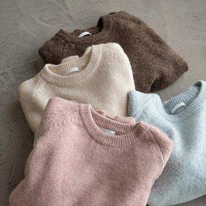 (안나앤플러스) 아미블 램스울 레글런 니트[니트DQC24] 빅사이즈