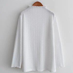 (안나앤플러스) 엠보 웨이브 블라우스티[티셔츠DDB49] 빅사이즈