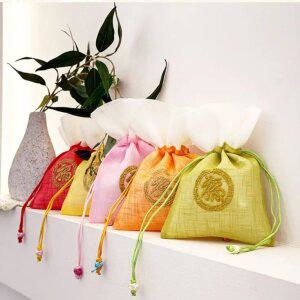 J2K 복주머니 자수 전통공예 소품 한복 새해 명절 행운