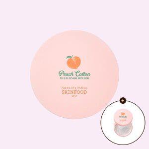 [스킨푸드][대용량]피치뽀송 멀티 피니시 파우더 + (증정)파우더 미니