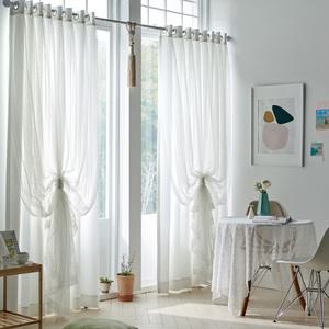 엘룸 화이트 이중 레이스 암막커튼 거실 신혼 인테리어