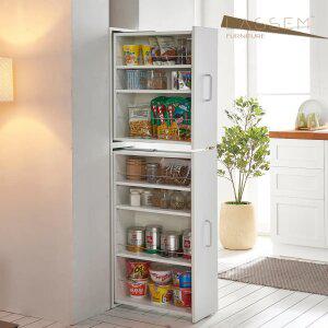 사비나 슬라이딩 틈새 주방 수납장 냉장고 틈새장