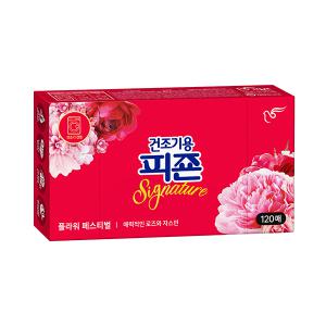 피죤 건조기용 드라이시트, 플라워페스티벌, 120매