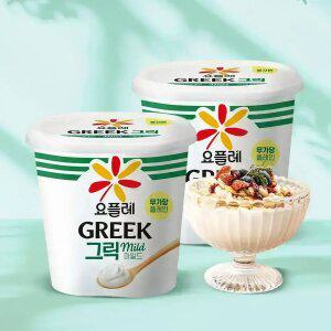빙그레 요플레 그릭 마일드 무가당 플레인 900g 2개