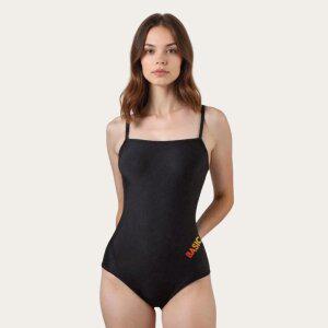 베이직엘르 여성 삼각 더블 X백 로고 실내수영복 BEF-Z104K