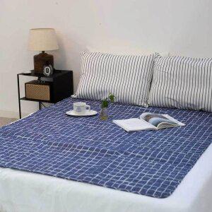 전기장판 전기요 따스한 한일 스퀘어 블루 대형(135x180cm) 고급형 절전형