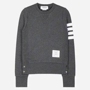 톰브라운 5S FJT002A 00535 025 여성 클래식 사선 맨투맨 다크그레이