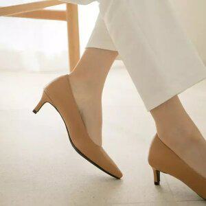 [분홍코끼리](쫀득몰드창) 슈라밸 스틸레토힐(5cm)