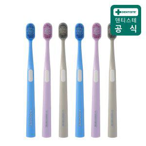 신제품 덴티스테 어드밴스드케어 칫솔 6개 색상랜덤 스파이럴모 초미세모 복합구조 슬