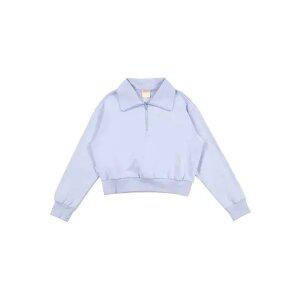 디스커버리 여성 크롭 트레이닝 반집업 맨투맨 티셔츠 DWTR43041-LDS