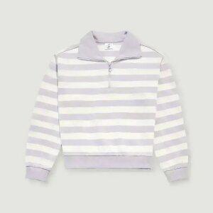 [행텐주니어]여아 라벤더 하프집업 맨투맨-SE2091446013112