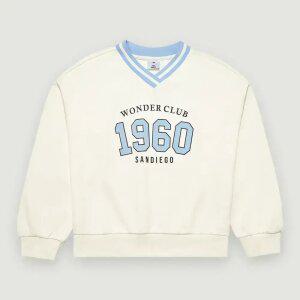 [행텐주니어]여아 1960 요꼬 브이넥 크롭 맨투맨-SE6071448013107